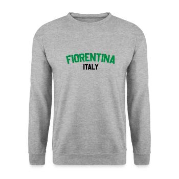Fiorentina Italy - Unisex Sweatshirt - salt & pepper - Front - Alina (178cm) & Michal (187cm)