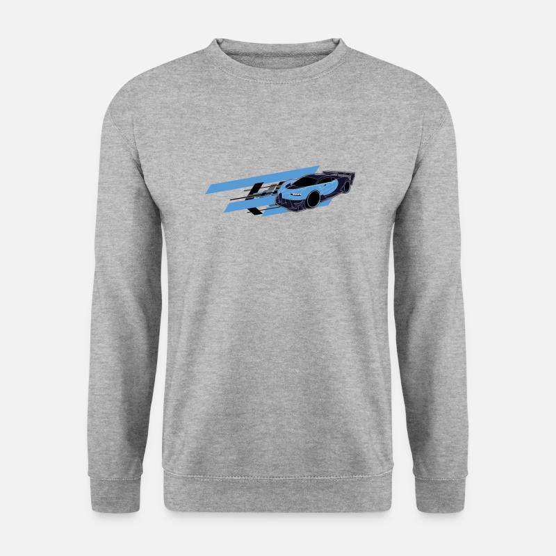 Bugat Sportwagen Speed - Unisex Pullover - Weißgrau meliert