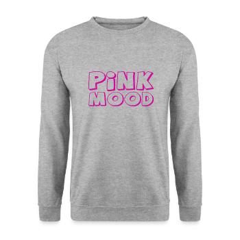 Humeur rose - Sweat-shirt Unisexe - gris chiné - Devant - Alina (178cm) & Michal (187cm)