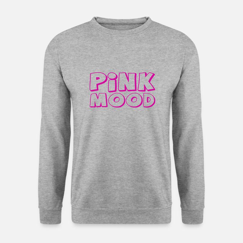 Pink Mood - Unisex Pullover - Weißgrau meliert
