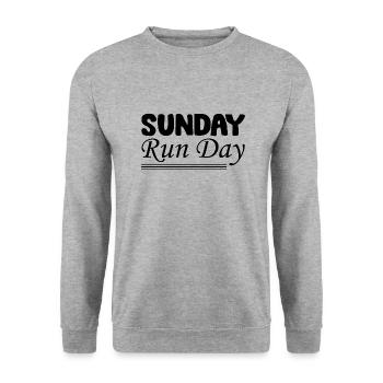 Biking Running Marathon Triathlon Bike - Unisex Sweatshirt - salt & pepper - Front - Alina (178cm) & Michal (187cm)