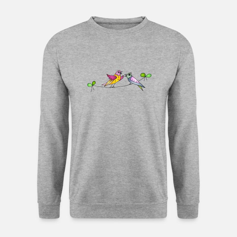 Bird conversations - Unisex Sweatshirt - salt & pepper