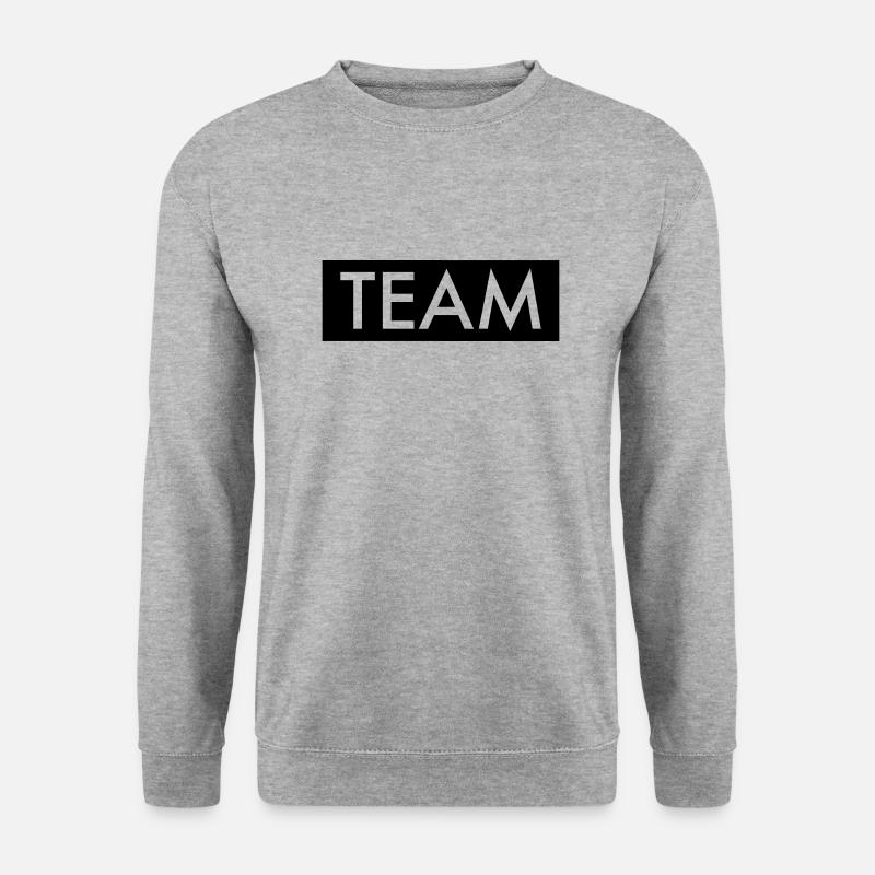 Team - Unisex Pullover - Weißgrau meliert