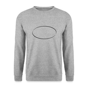 Balise de nom de cadre - Sweat-shirt Unisexe - gris chiné - Devant - Alina (178cm) & Michal (187cm)