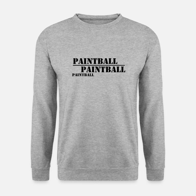 Paintball Airsoft - Unisex Pullover - Weißgrau meliert