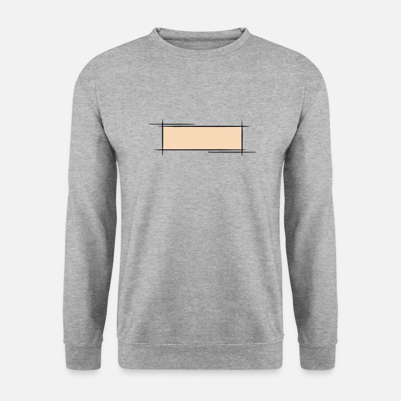 Decorative frame. Banner / Name Badge Template. - Unisex Sweatshirt - salt & pepper