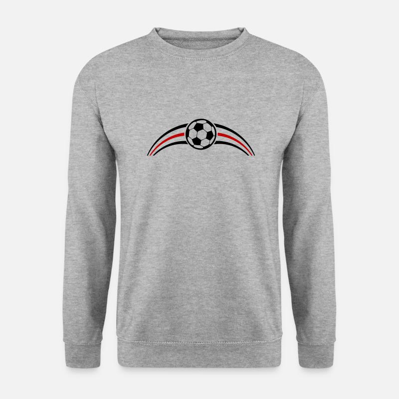Fussball Team - Unisex Pullover - Weißgrau meliert