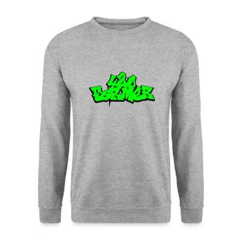 420 Farmer - Unisex Pullover - Weißgrau meliert - Vorne - Alina (178cm) & Michal (187cm)