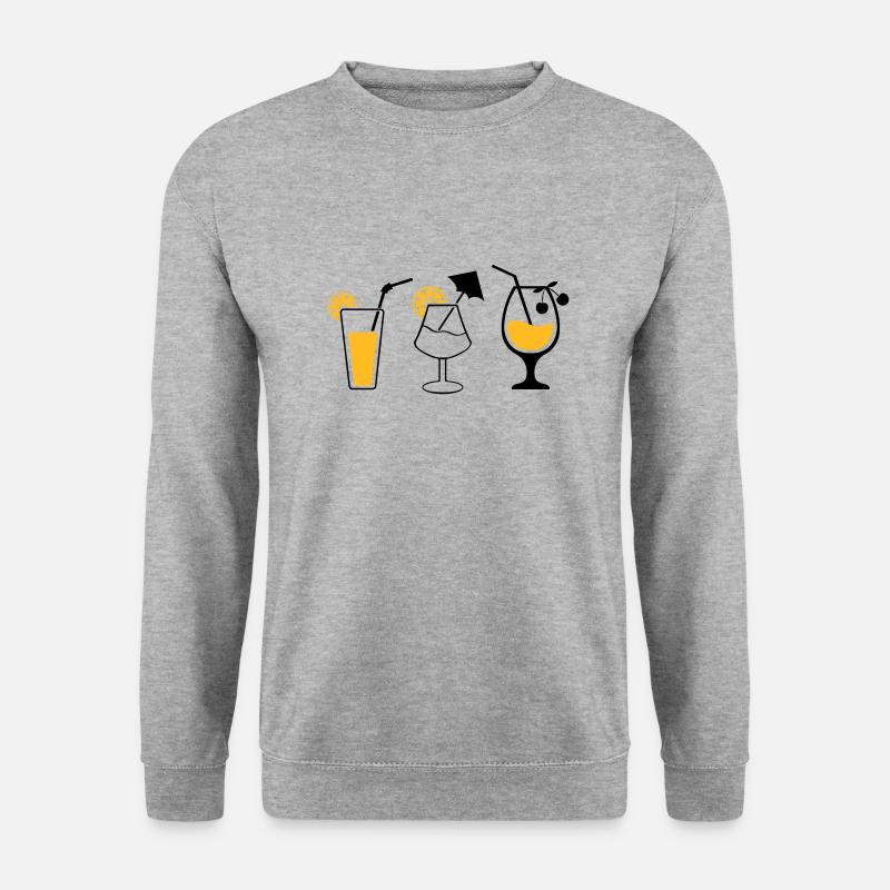cocktails - Unisex Pullover - Weißgrau meliert