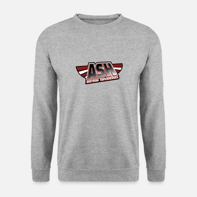 Austrian Superheroes - Unisex Pullover - Weißgrau meliert