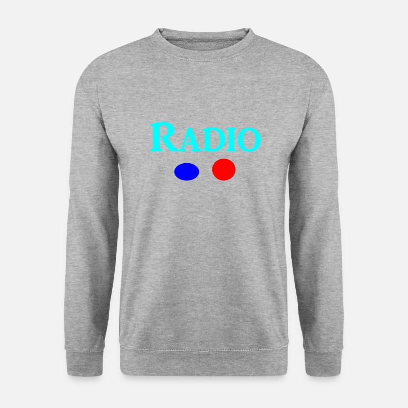 Radio - Unisex Pullover - Weißgrau meliert
