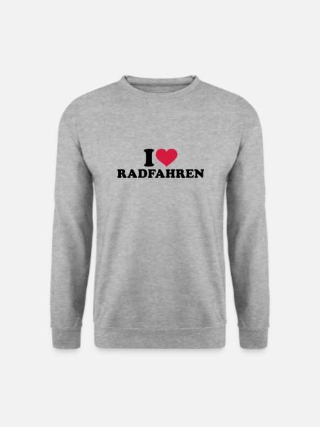 Radfahren - Unisex Pullover - Weißgrau meliert