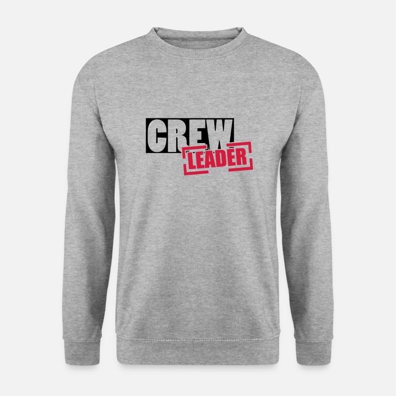 crew - Unisex Pullover - Weißgrau meliert