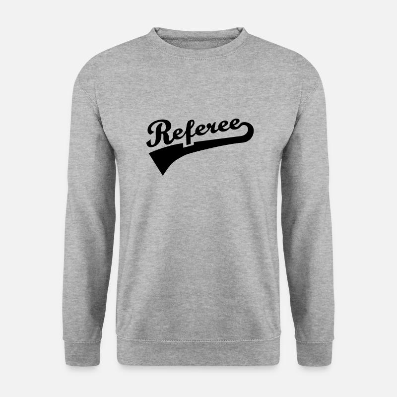 Schiedsrichter - Unisex Pullover - Weißgrau meliert