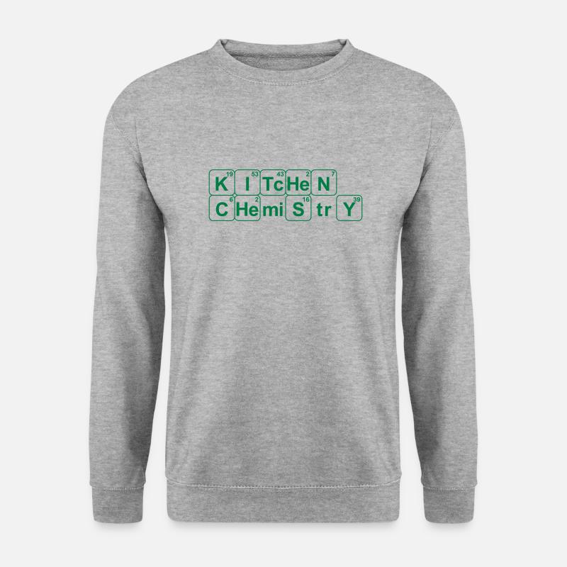 Kitchen Chemistry_V1 - Unisex Pullover - Weißgrau meliert