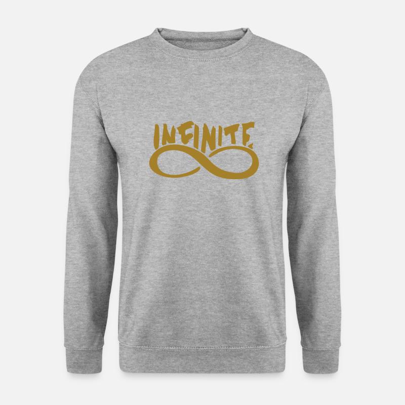Unendlich - Unisex Pullover - Weißgrau meliert