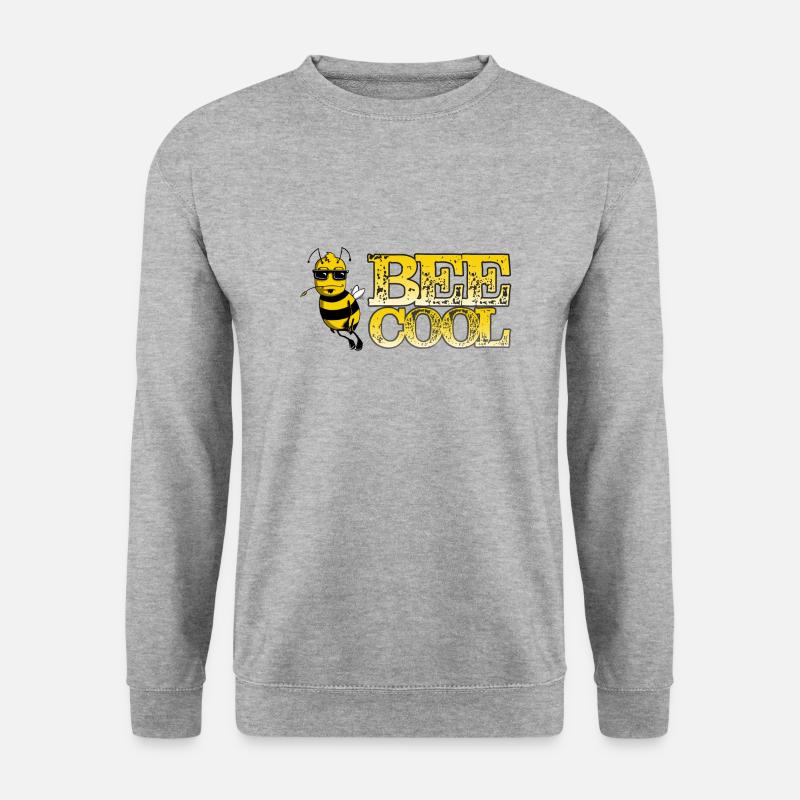 Bee Cool - Unisex Pullover - Weißgrau meliert