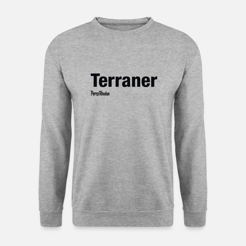 Terraner - Unisex Pullover - Weißgrau meliert