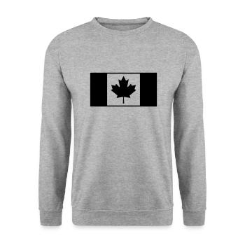 Drapeau tactique canadien - Sweat-shirt Unisexe - gris chiné - Devant - Alina (178cm) & Michal (187cm)