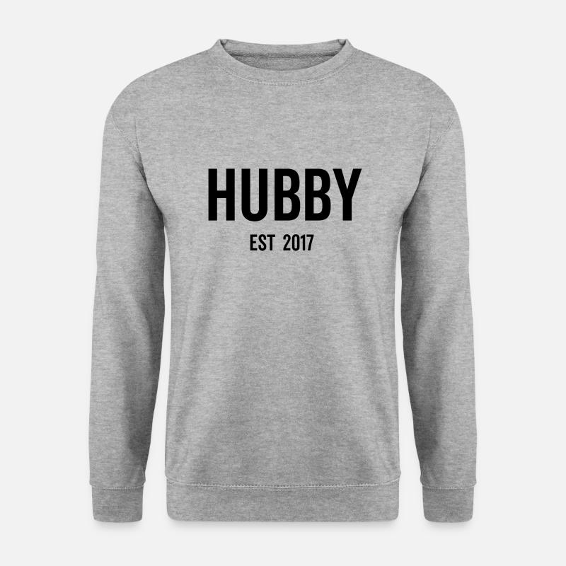 Ehemann Est 2017 - Unisex Pullover - Weißgrau meliert