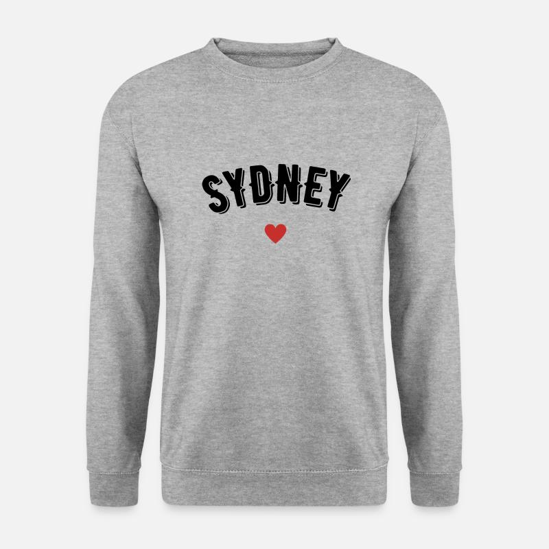 Sydney - Unisex Pullover - Weißgrau meliert
