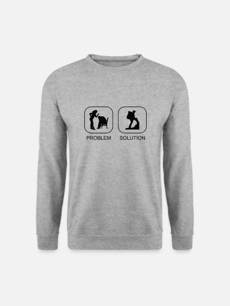Bergwandern Wandern Bergwanderer Wanderung - Unisex Pullover - Weißgrau meliert