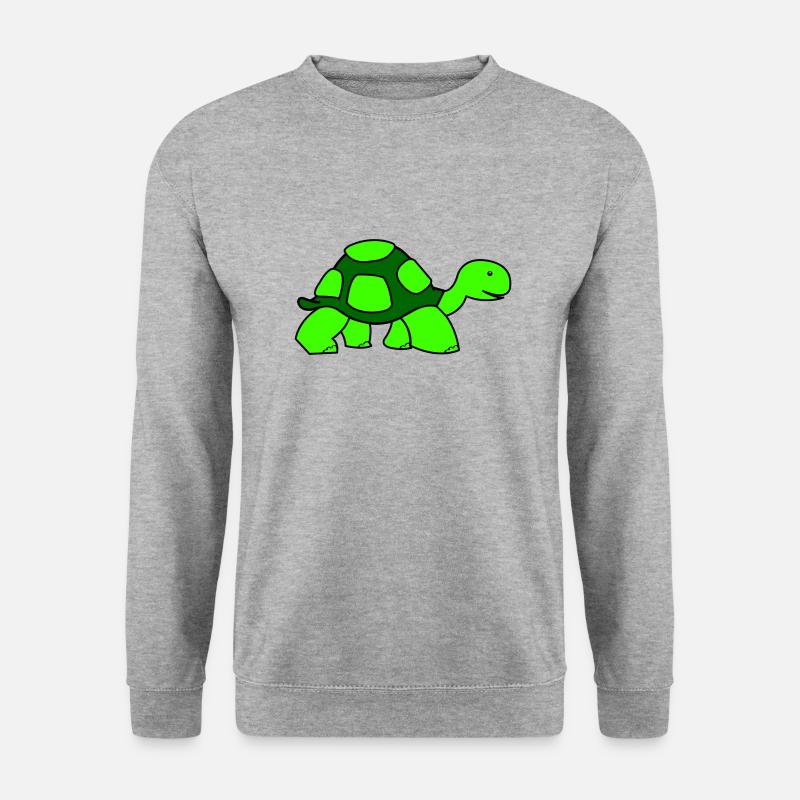 turtle - Unisex Pullover - Weißgrau meliert