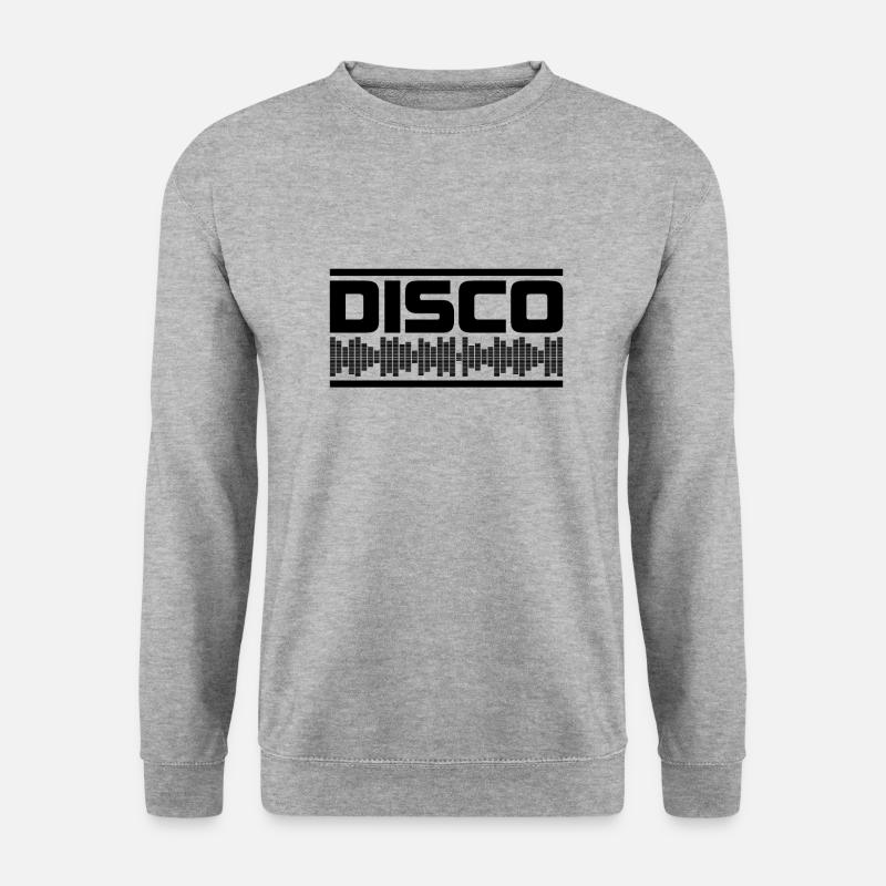 Disco - Unisex Pullover - Weißgrau meliert