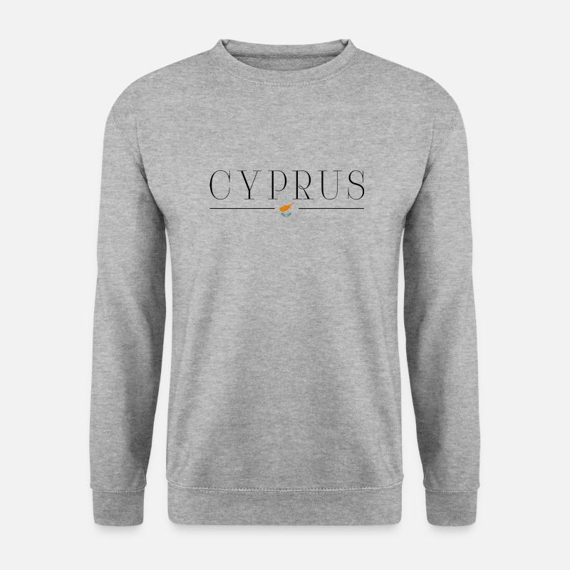 Ich liebe Zypern - Unisex Pullover - Weißgrau meliert