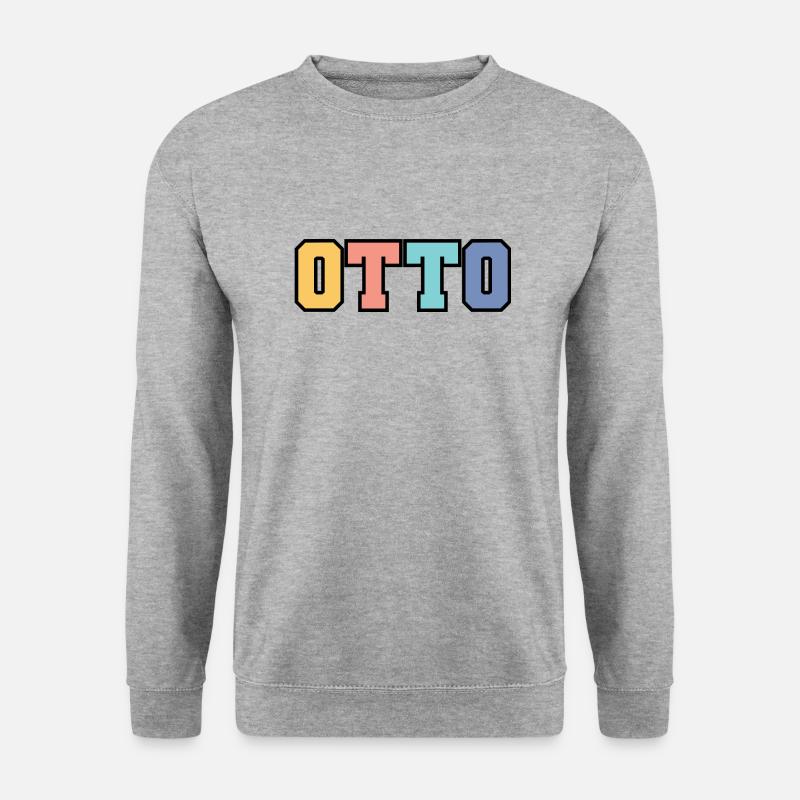 Name - Otto - Unisex Pullover - Weißgrau meliert