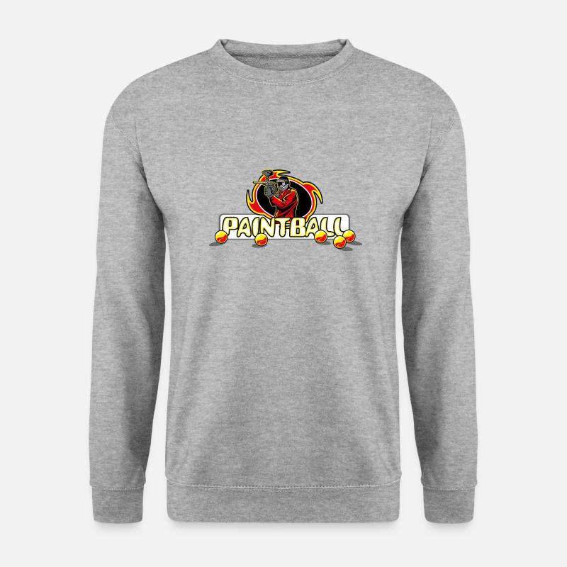 Paintball - Unisex Pullover - Weißgrau meliert