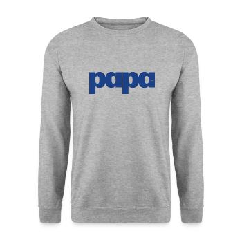 DAD | The Personalized Gift - Unisex Sweatshirt - salt & pepper - Front - Alina (178cm) & Michal (187cm)