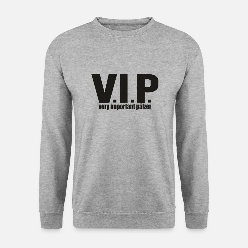 VIP - Unisex Pullover - Weißgrau meliert