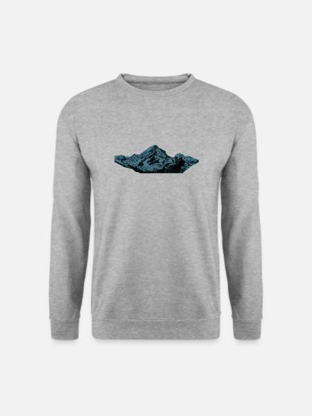 Blue Mountain - Unisex Pullover - Weißgrau meliert