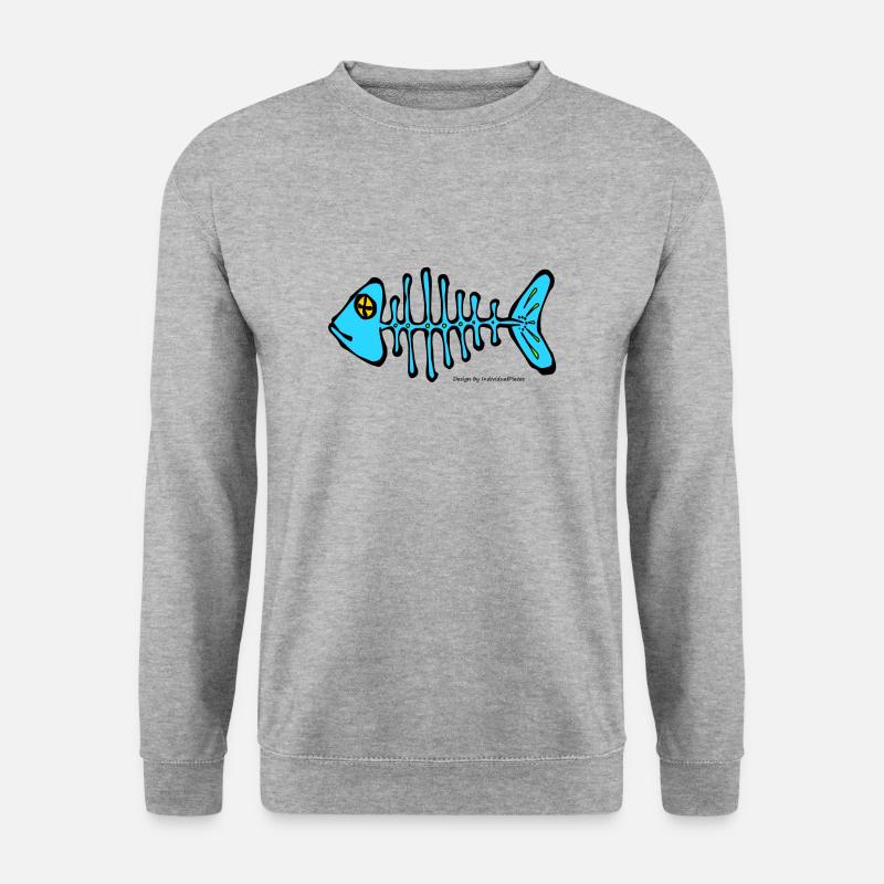 Fish bone - Unisex Sweatshirt - salt & pepper