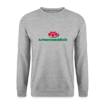 Schwarzwaldbub + Bollenhut - Unisex Pullover - Weißgrau meliert - Vorne - Alina (178cm) & Michal (187cm)