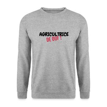 Agriculture Farming Farmer Agriculteur Landwirt - Unisex Sweatshirt - salt & pepper - Front - Alina (178cm) & Michal (187cm)