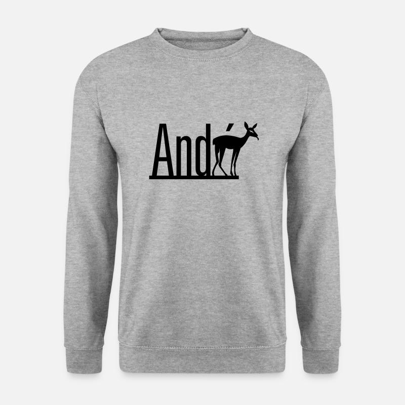 AndRÉH 2 - Unisex Pullover - Weißgrau meliert
