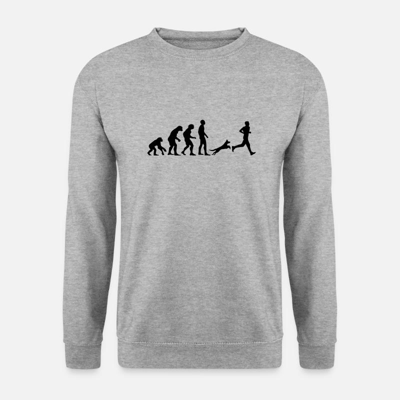 Hund Dog - Unisex Pullover - Weißgrau meliert