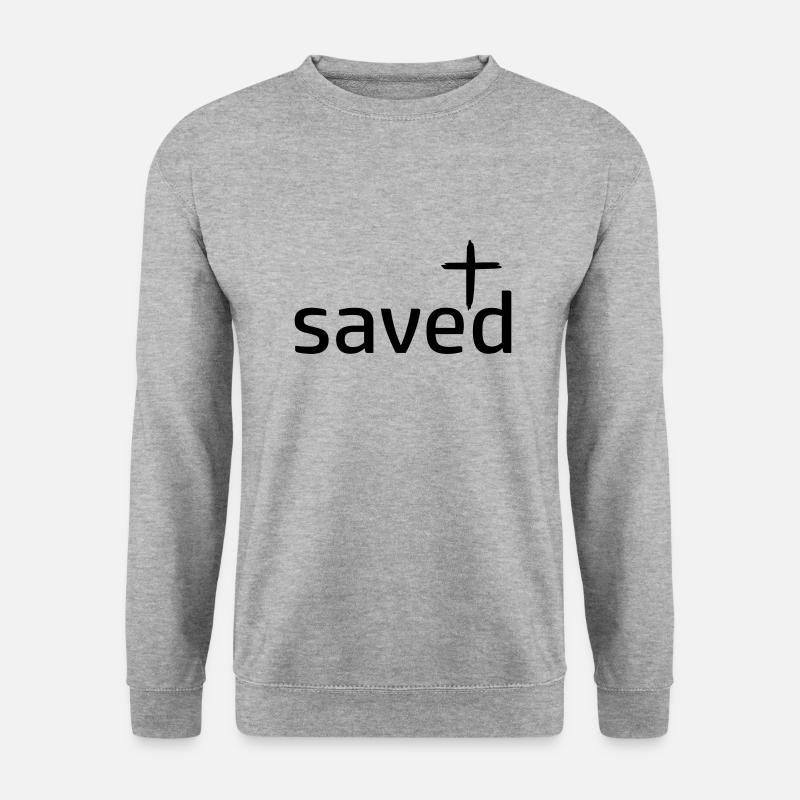 saved saved by csDesign - Unisex Sweatshirt - salt & pepper