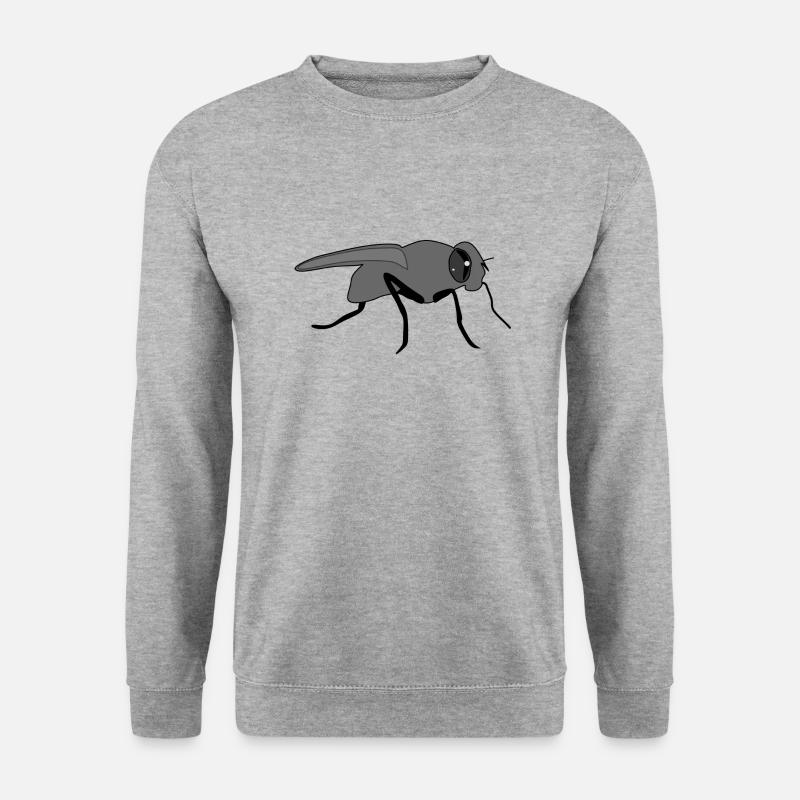 Fliege - Unisex Pullover - Weißgrau meliert