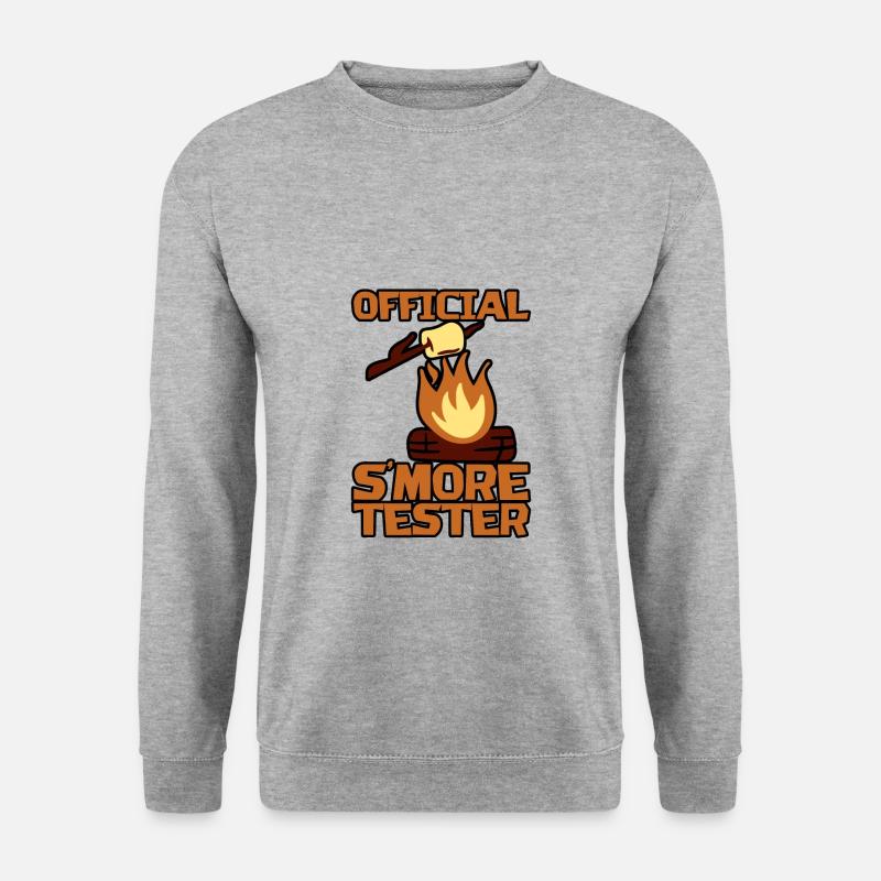 Official S'more Tester - Unisex Pullover - Weißgrau meliert