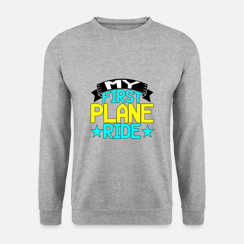 My First Plane Ride 41 - Unisex Sweatshirt - salt & pepper