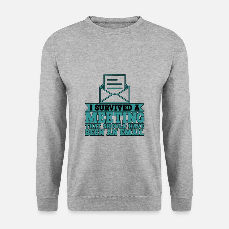 I Survived Another Meeting 9 - Unisex Sweatshirt - salt & pepper