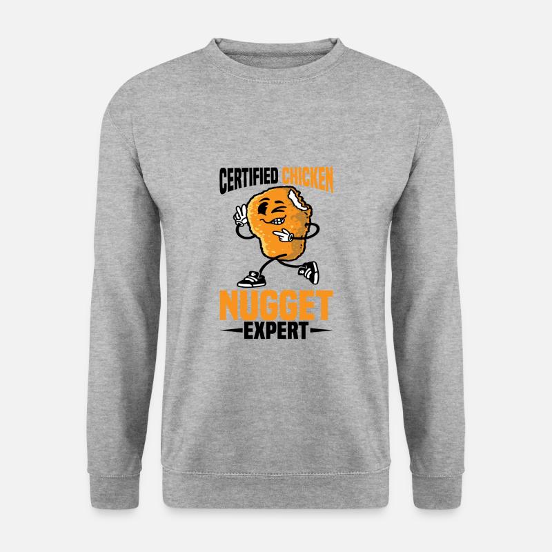 Certified Chicken Nugget Expert 2 - Unisex Pullover - Weißgrau meliert