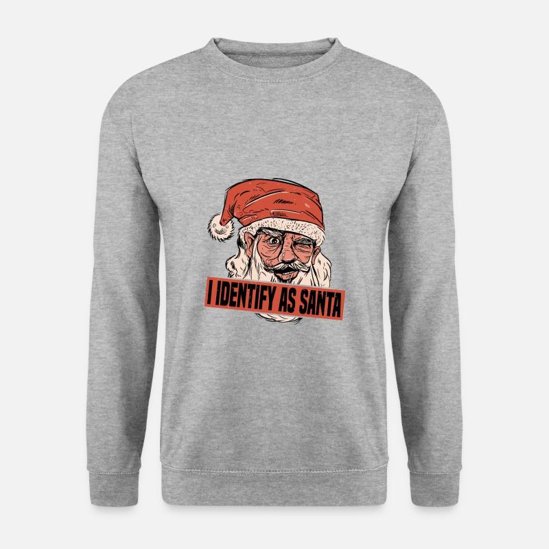 I Identify As Santa 7 - Unisex Sweatshirt - salt & pepper
