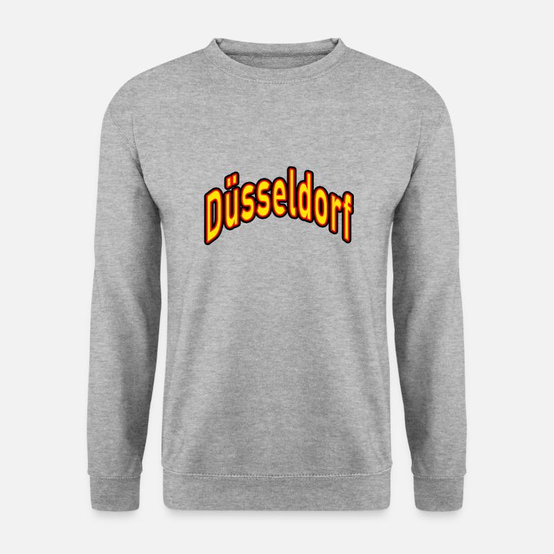 Düsseldorf - Unisex Pullover - Weißgrau meliert