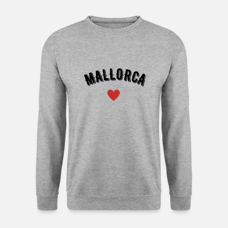 Mallorca - Unisex Pullover - Weißgrau meliert