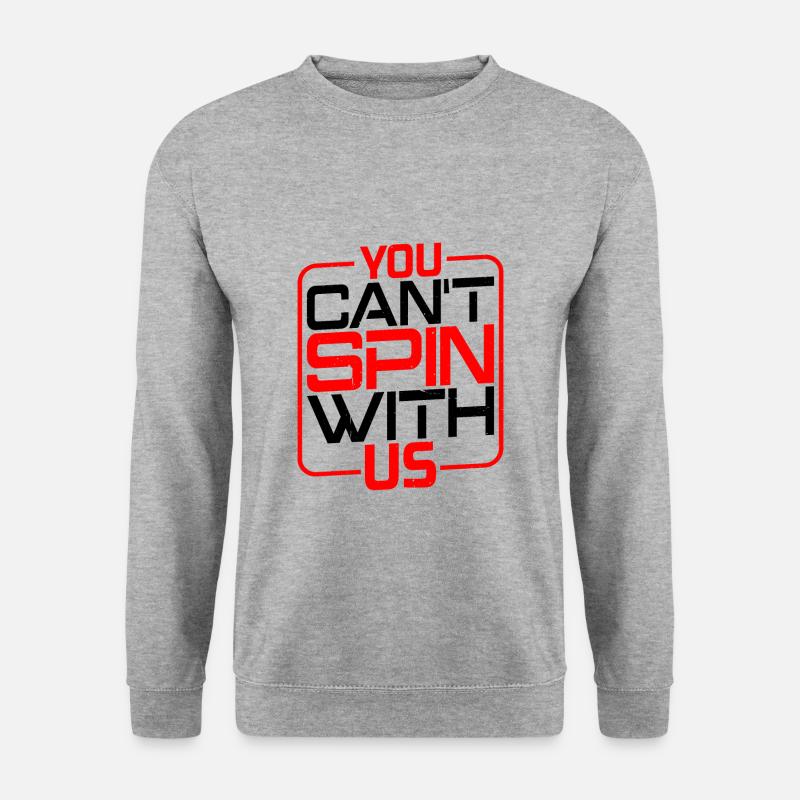You Can't Spin With Us - Unisex Pullover - Weißgrau meliert
