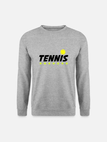 tennis 01 - Unisex Pullover - Weißgrau meliert